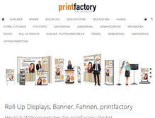 Tablet Screenshot of printfactory.de